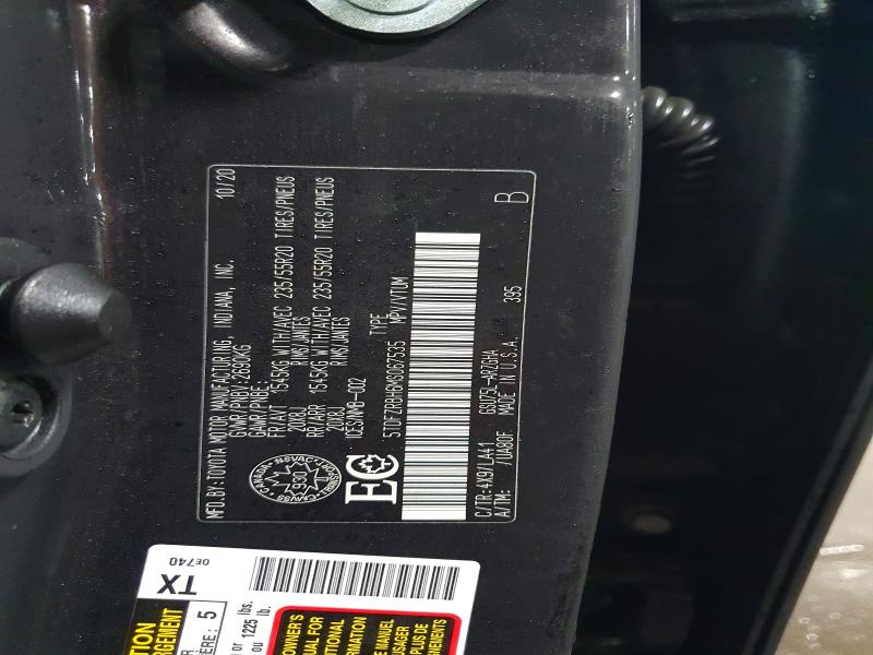 Photo 14 from auction – 2021 TOYOTA HIGHLANDER with VIN 5TDFZRBH6MS067535