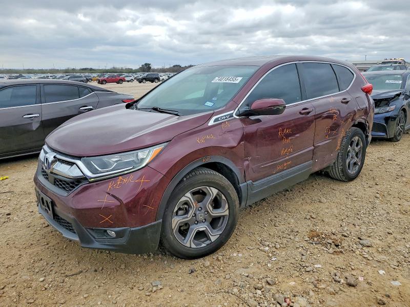 HONDA CR-V EX 2017 with VIN 7FARW1H56HE007810 - Photo from auction
