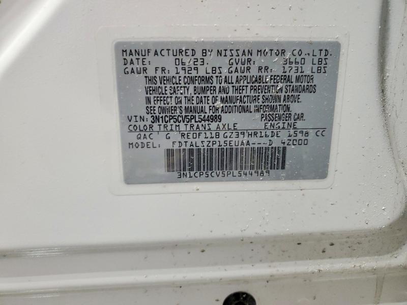 Photo 14 from auction – 2023 NISSAN KICKS with VIN 3N1CP5CV5PL544989