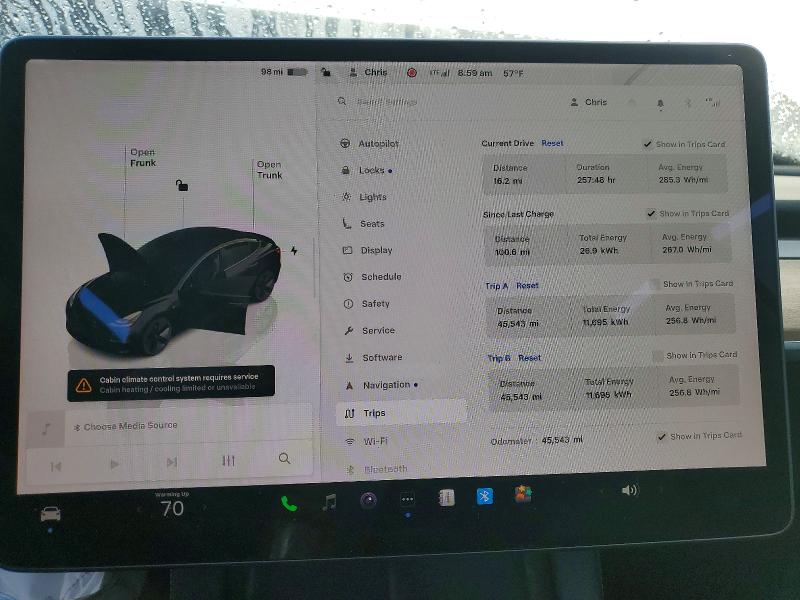 Photo 9 from auction – 2022 TESLA MODEL 3 with VIN 5YJ3E1EB7NF206603