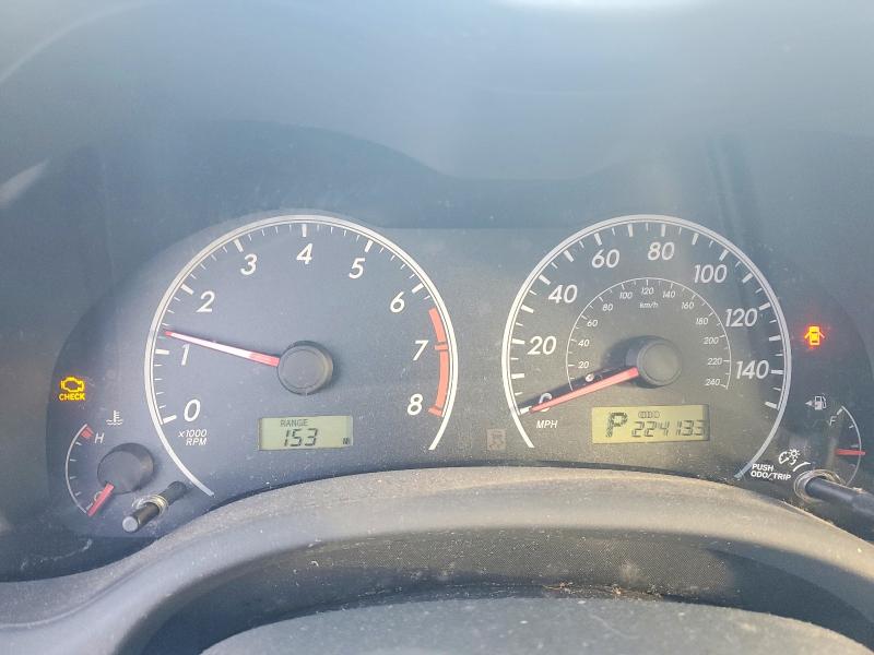 Photo 9 from auction – 2009 TOYOTA COROLLA BA with VIN 2T1BU40E89C165054