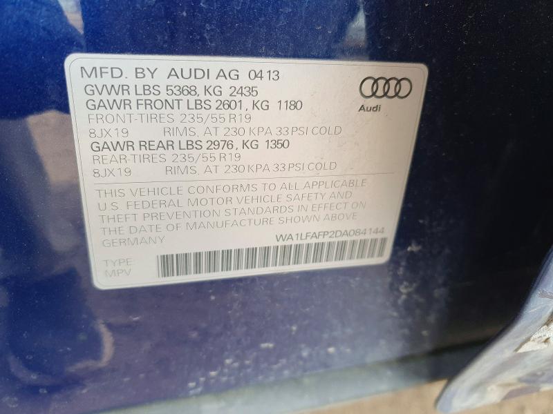 Zdjęcie 14 z aukcji – 2013 AUDI Q5 PREMIUM z VIN WA1LFAFP2DA084144