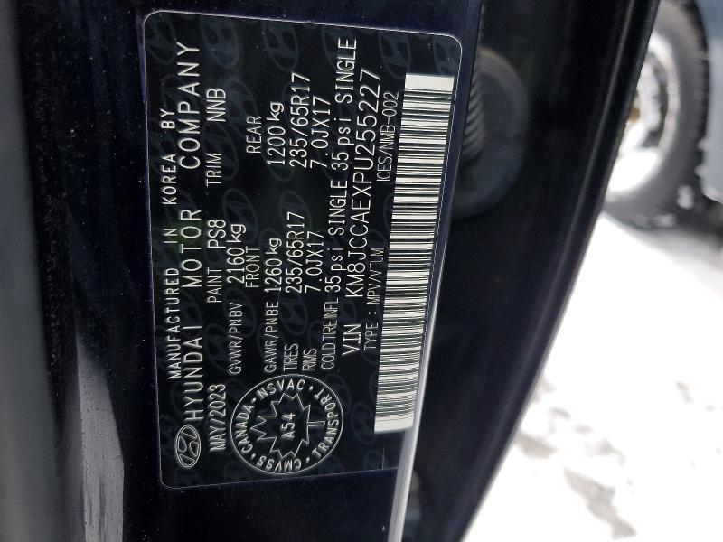 Photo 14 from auction – 2023 HYUNDAI TUCSON with VIN KM8JCCAEXPU255227