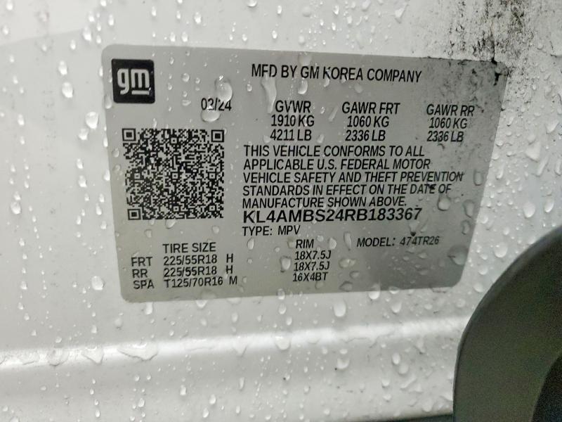 Photo 14 from auction – 2024 BUICK ENCORE GX with VIN KL4AMBS24RB183367