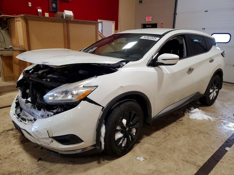 NISSAN MURANO S 2016 with VIN 5N1AZ2MHXGN138711 - Photo from auction