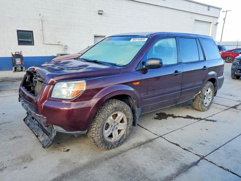 Photo 1 from auction – 2007 HONDA PILOT LX with VIN 5FNYF18137B000901