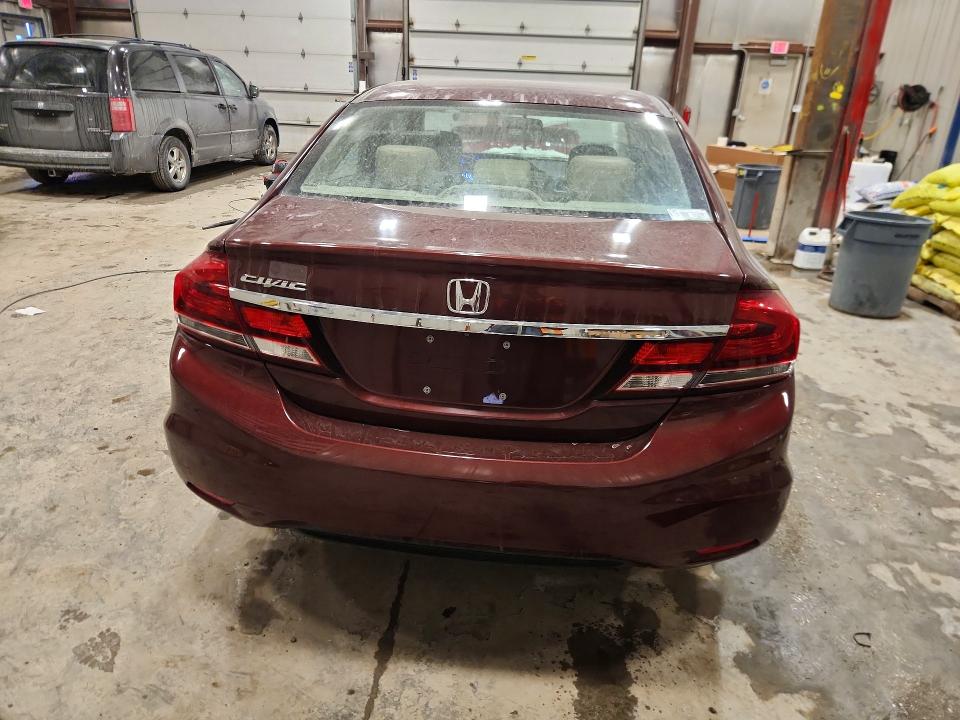 Photo 6 from auction – 2013 HONDA CIVIC LX with VIN 19XFB2F50DE004498