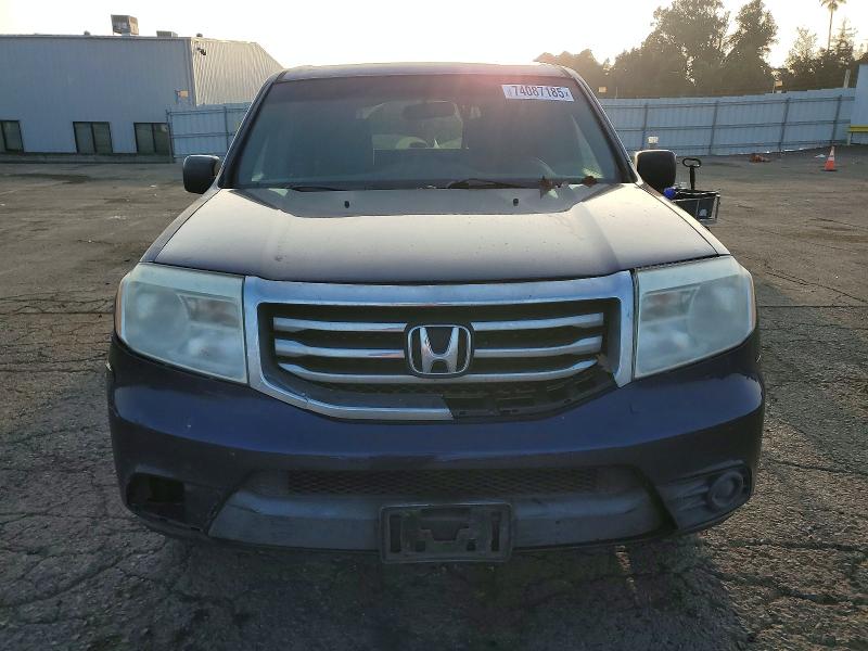 Photo 5 from auction – 2013 HONDA PILOT LX with VIN 5FNYF4H29DB033536