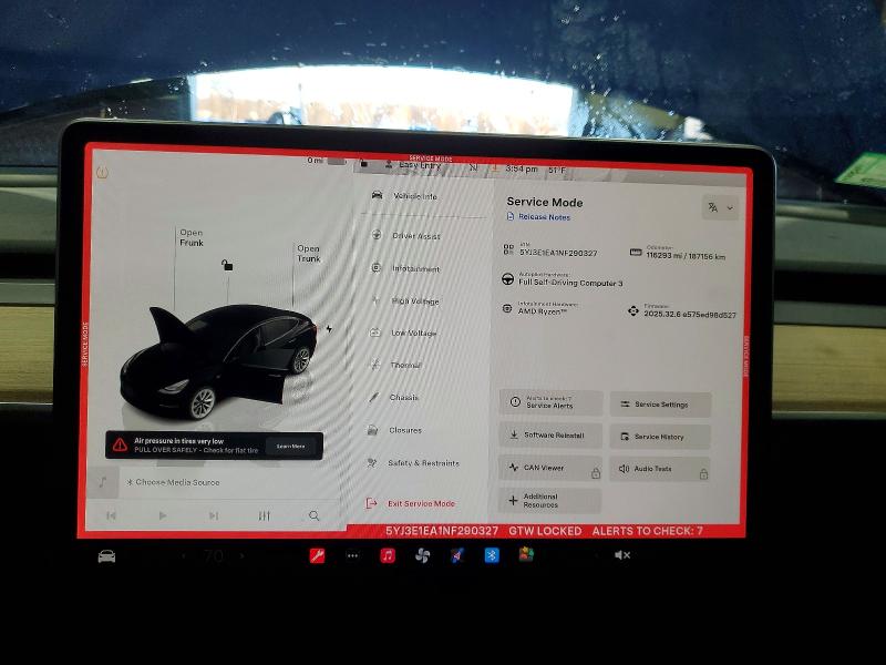 Photo 9 from auction – 2022 TESLA MODEL 3 with VIN 5YJ3E1EA1NF290327