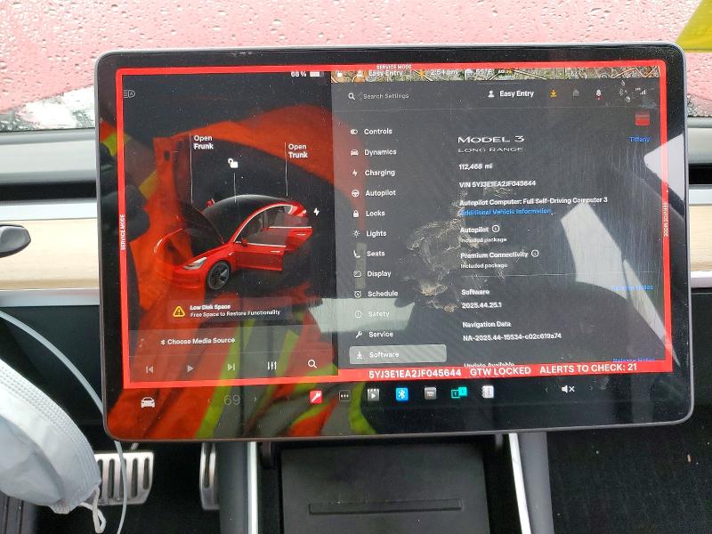 Photo 9 from auction – 2018 TESLA MODEL 3 with VIN 5YJ3E1EA2JF045644