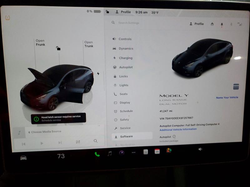 Photo 9 from auction – 2025 TESLA MODEL Y with VIN 7SAYGDEEXSF257667