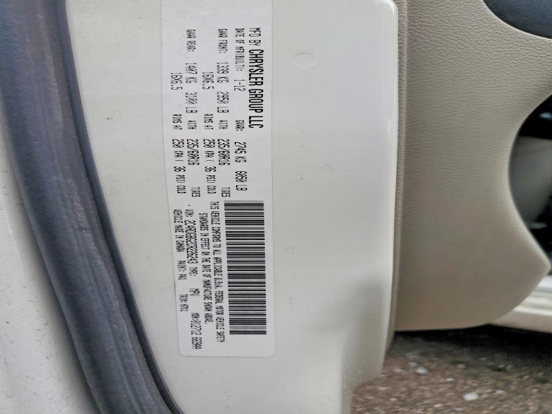 Photo 14 from auction – 2012 DODGE GRAND CARA with VIN 2C4RDGBG2CR226243