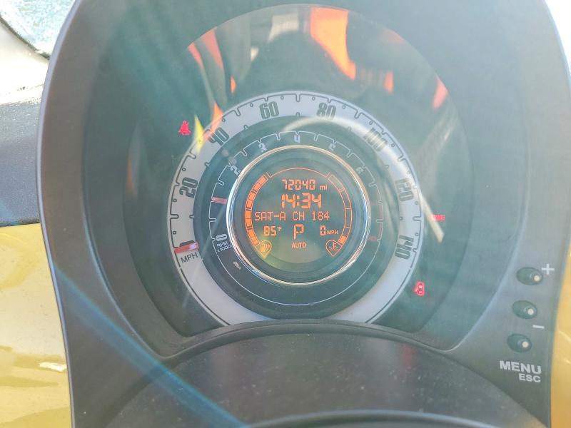 Photo 9 from auction – 2012 FIAT 500 LOUNGE with VIN 3C3CFFCR7CT106613