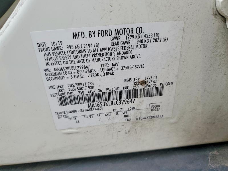 Photo 14 from auction – 2020 FORD ECOSPORT T with VIN MAJ6S3KL8LC329647