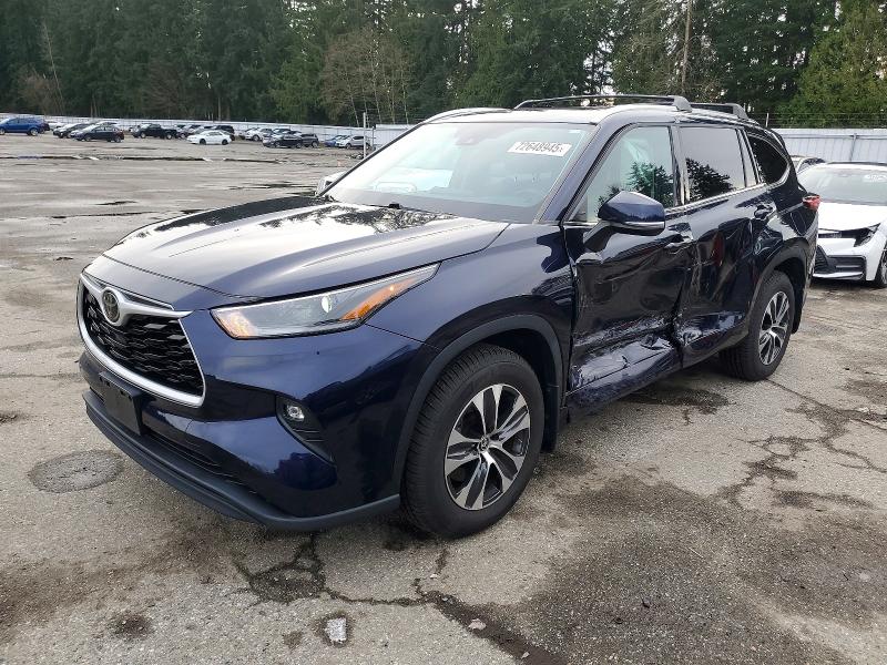 TOYOTA HIGHLANDER 2021 with VIN 5TDGZRBHXMS526733 - Photo from auction