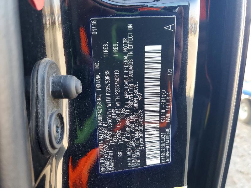 Photo 14 from auction – 2016 TOYOTA SIENNA SE with VIN 5TDXK3DC0GS703278