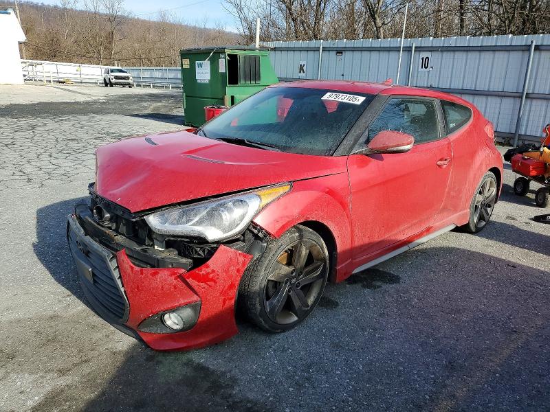 HYUNDAI VELOSTER T 2014 with VIN KMHTC6AE0EU186037 - Photo from auction