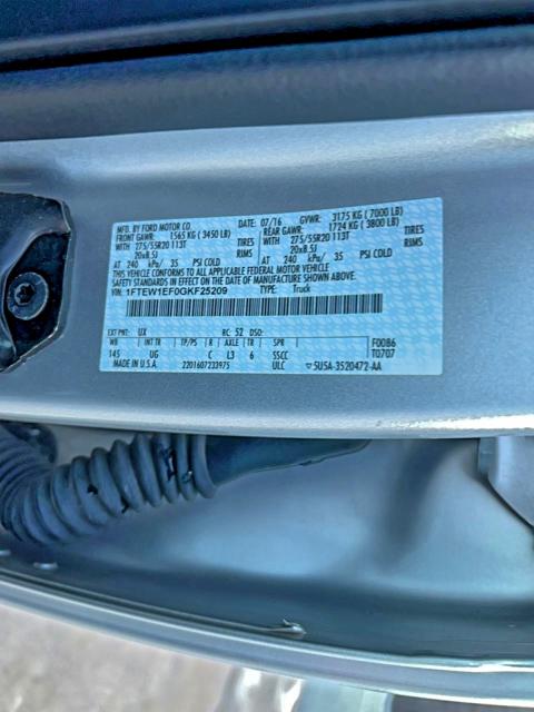 Photo 10 from auction – 2016 FORD F150 SUPER with VIN 1FTEW1EF0GKF25209