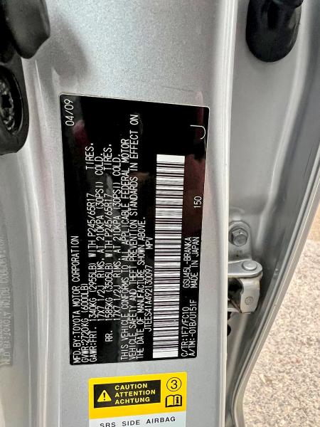 Photo 10 from auction – 2009 TOYOTA HIGHLANDER with VIN JTEES41A492130097