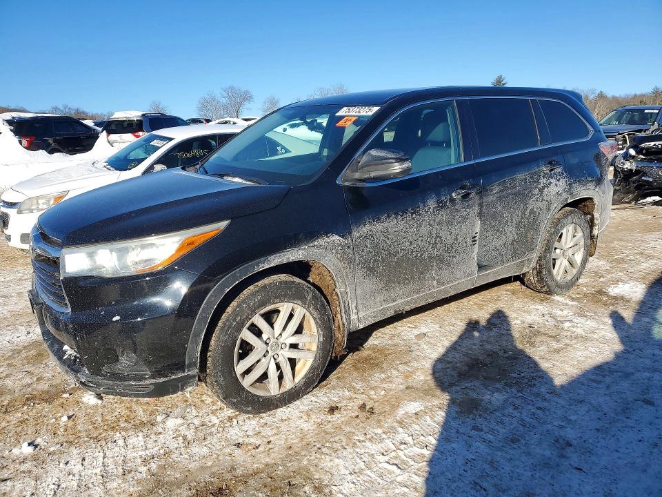 TOYOTA HIGHLANDER 2016 with VIN 5TDBKRFH1GS254294 - Photo from auction