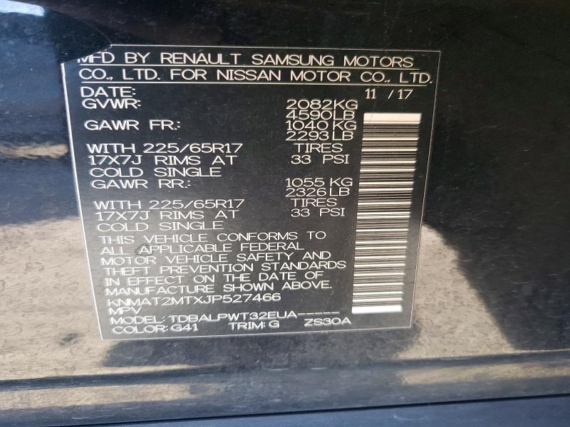 Photo 14 from auction – 2018 NISSAN ROGUE S with VIN KNMAT2MTXJP527466