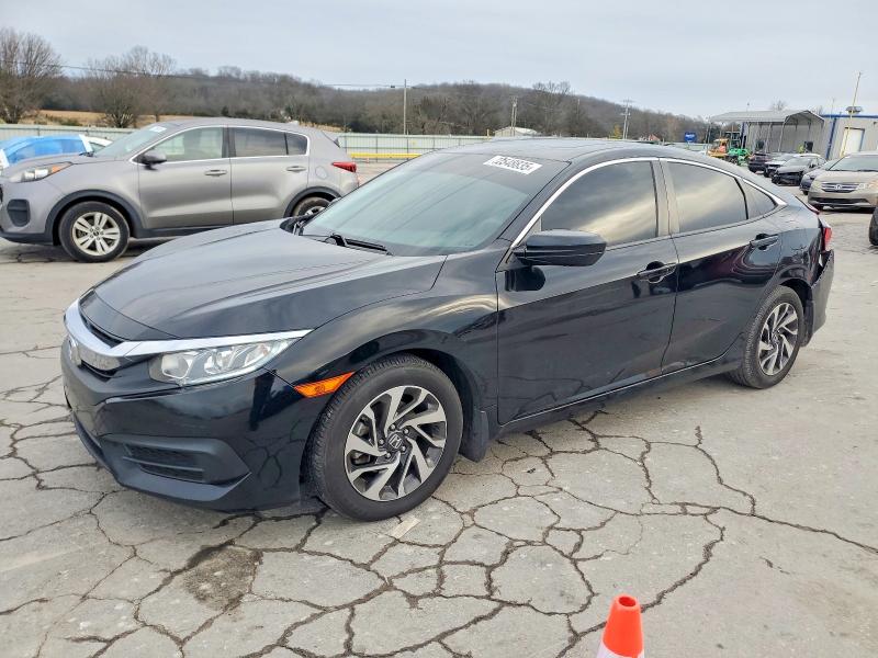 HONDA CIVIC EX 2018 with VIN 19XFC2F72JE008420 - Photo from auction