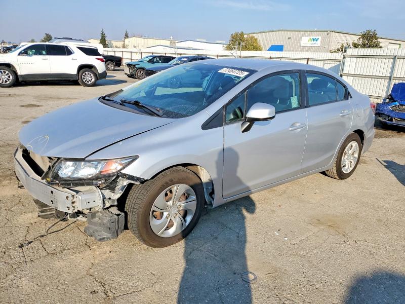 HONDA CIVIC LX 2013 with VIN 19XFB2F5XDE263970 - Photo from auction