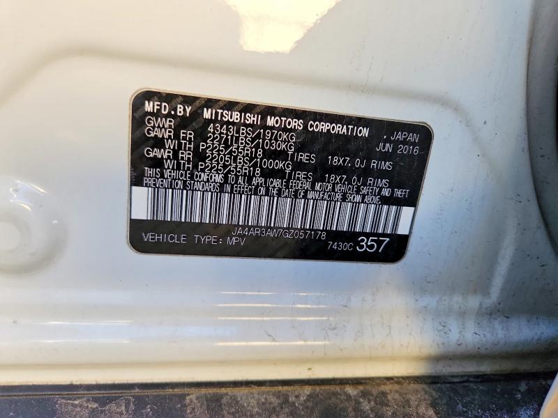 Photo 14 from auction – 2016 MITSUBISHI OUTLANDER with VIN JA4AR3AW7GZ057178