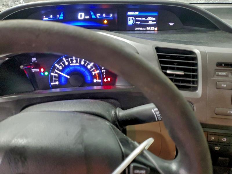 Photo 9 from auction – 2012 HONDA CIVIC LX with VIN 19XFB2F57CE027050