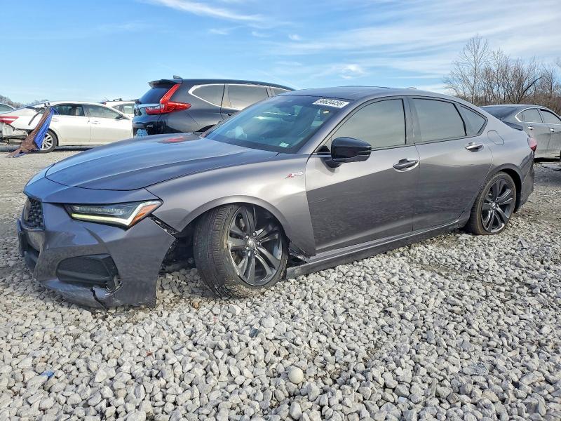 ACURA TLX TECH A 2021 with VIN 19UUB6F52MA004764 - Photo from auction