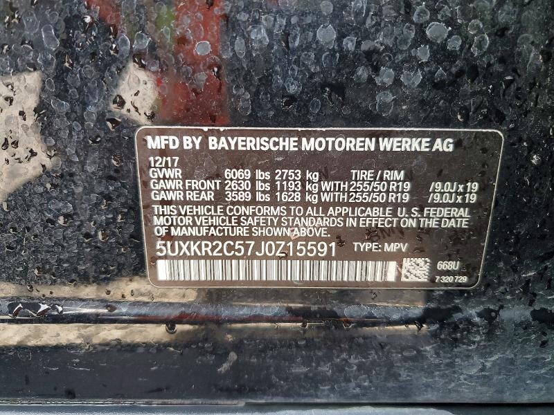Foto 14 de la subasta – 2018 BMW X5 SDRIVE3 con VIN 5UXKR2C57J0Z15591