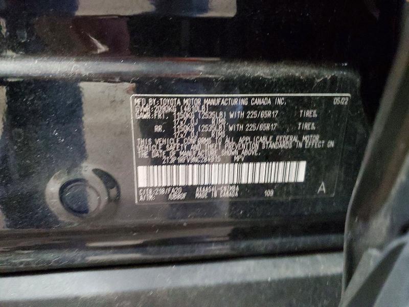 Photo 14 from auction – 2022 TOYOTA RAV4 XLE with VIN 2T3P1RFV9NC284915