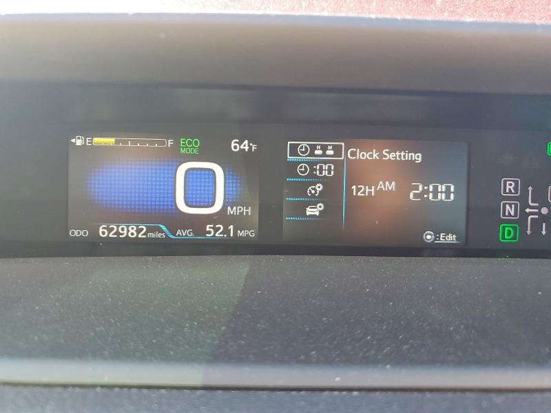 Photo 9 from auction – 2016 TOYOTA PRIUS with VIN JTDKBRFU8G3518271