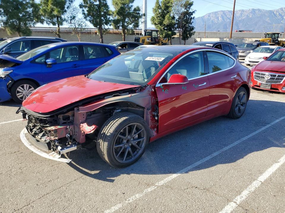 TESLA MODEL 3 2018 with VIN 5YJ3E1EA3JF022275 - Photo from auction
