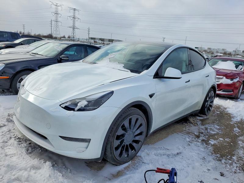 TESLA MODEL Y 2023 with VIN 7SAYGDEF7PF709638 - Photo from auction