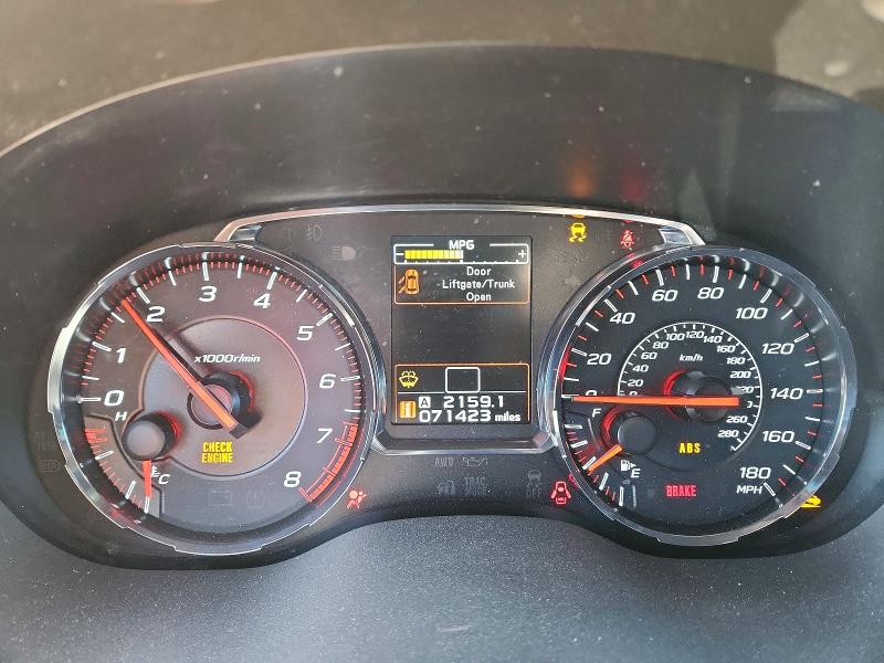 Photo 9 from auction – 2019 SUBARU WRX PREMIU with VIN JF1VA1C65K9815825