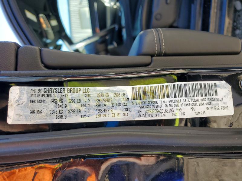 Photo 14 from auction – 2014 JEEP GRAND CHEROKEE with VIN 1C4RJFCG4EC162185