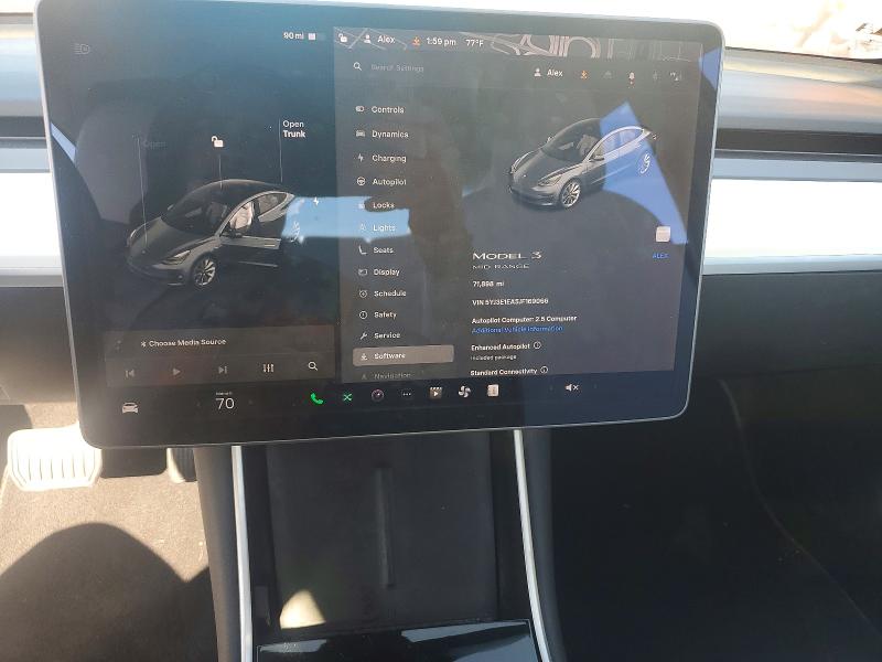 Photo 9 from auction – 2018 TESLA MODEL 3 with VIN 5YJ3E1EA5JF169066