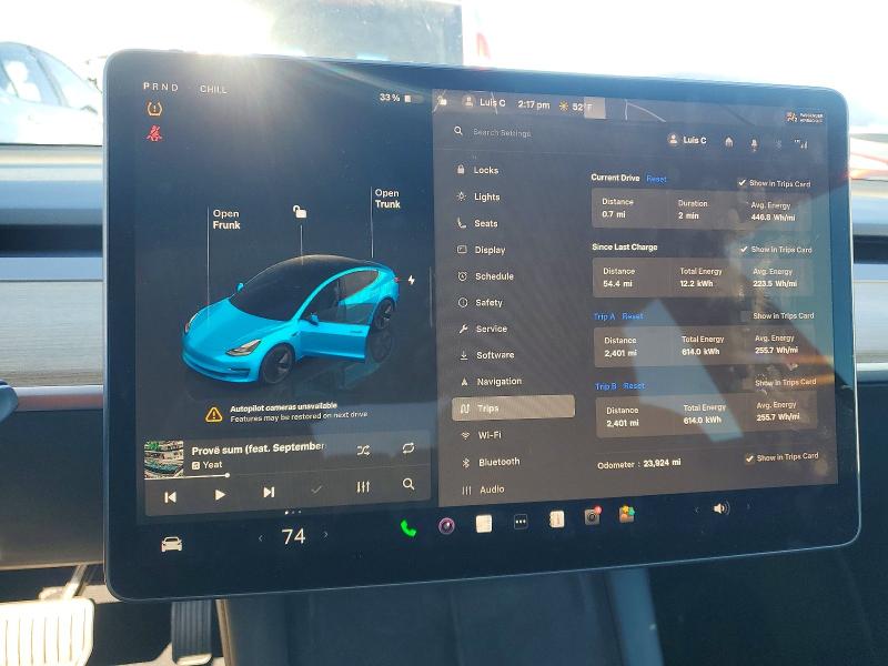 Photo 9 from auction – 2023 TESLA MODEL 3 with VIN 5YJ3E1EA9PF569334