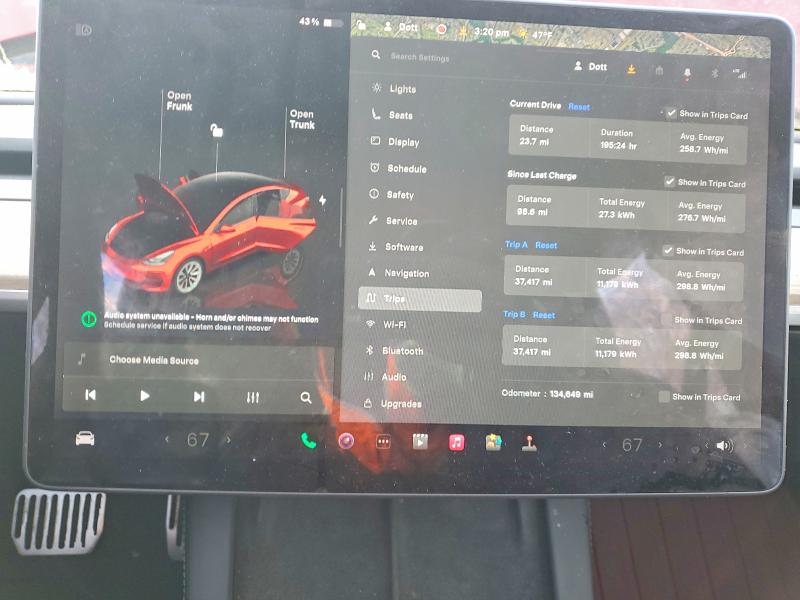Photo 9 from auction – 2022 TESLA MODEL 3 with VIN 5YJ3E1EA4NF189539