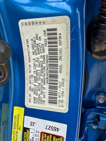 Photo 10 from auction – 2010 TOYOTA COROLLA BA with VIN 1NXBU4EE9AZ298000