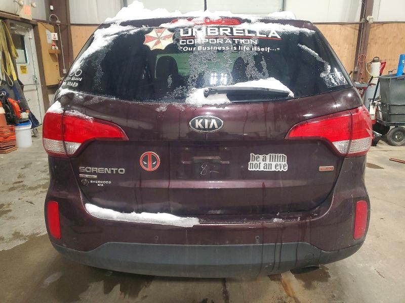 Photo 6 from auction – 2014 KIA SORENTO LX with VIN 5XYKTCA66EG483418