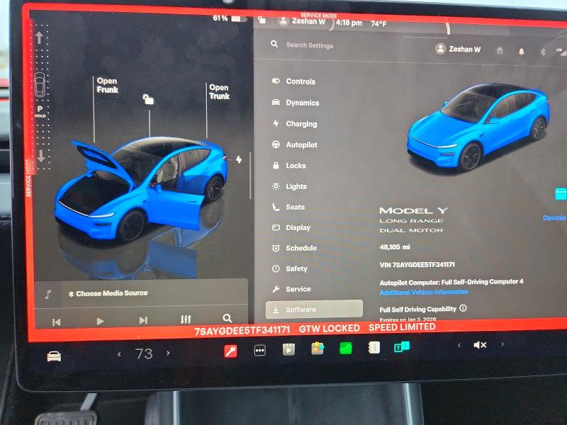 Photo 9 from auction – 2026 TESLA MODEL Y with VIN 7SAYGDEE5TF341171