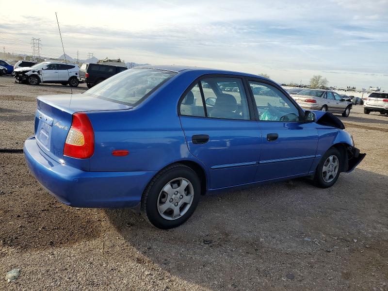 Photo 3 from auction – 2001 HYUNDAI ACCENT GL with VIN KMHCG45C91U206331