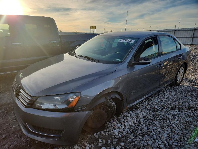 Photo 1 from auction – 2013 VOLKSWAGEN PASSAT S with VIN 1VWAP7A38DC030074