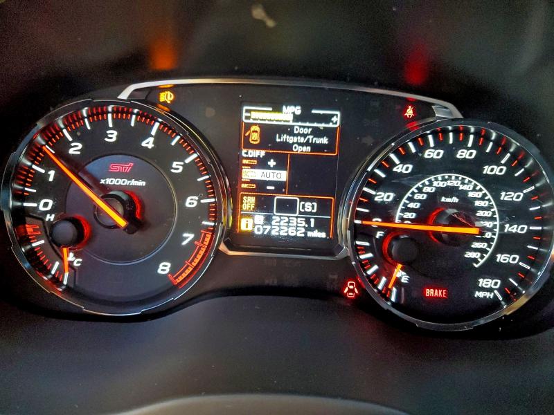 Photo 9 from auction – 2020 SUBARU WRX STI with VIN JF1VA2E62L9802034
