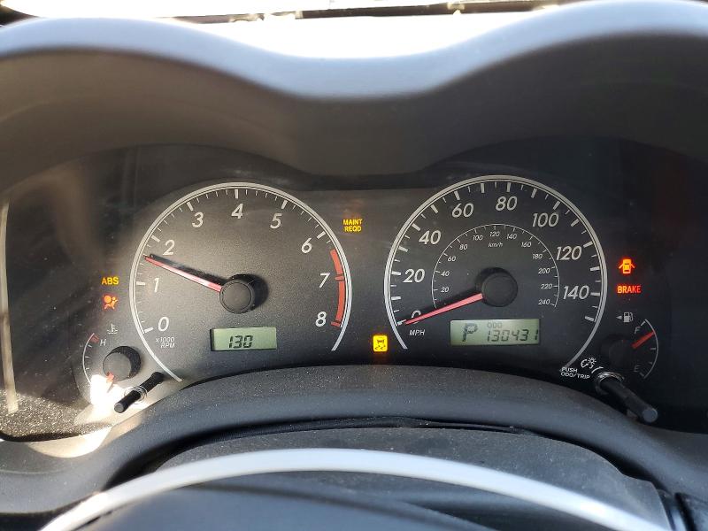 Photo 9 from auction – 2009 TOYOTA COROLLA BA with VIN 2T1BU40E69C155123