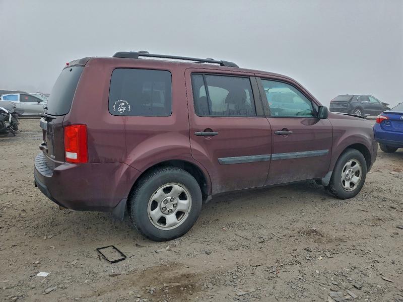 Photo 3 from auction – 2011 HONDA PILOT LX with VIN 5FNYF4H24BB059748