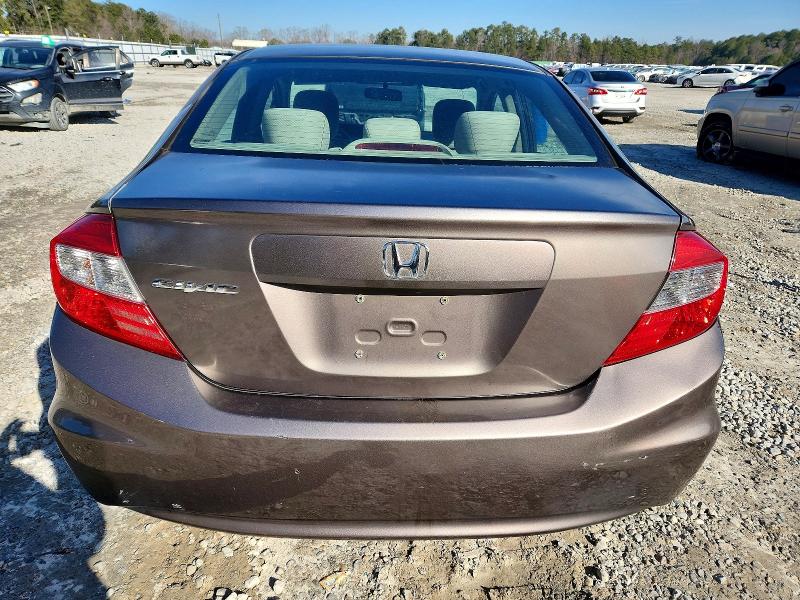 Photo 6 from auction – 2012 HONDA CIVIC LX with VIN 2HGFB2F57CH526033