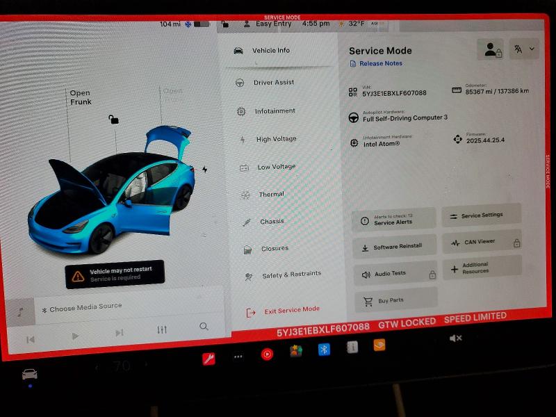 Photo 9 from auction – 2020 TESLA MODEL 3 with VIN 5YJ3E1EBXLF607088